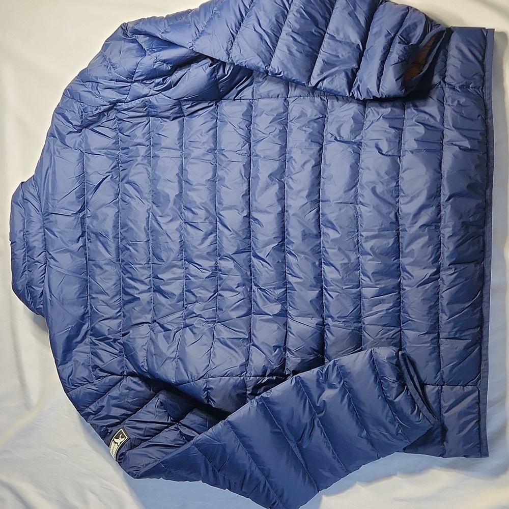 Eddie Bauer Men’s 650 Down Jacket – Blue/Navy with Gold Lining – Size L – NWT - Picture 6 of 9